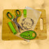 Herb Scissors - Stainless Steel 5 Blade Kitchen Shears with Safety Cover