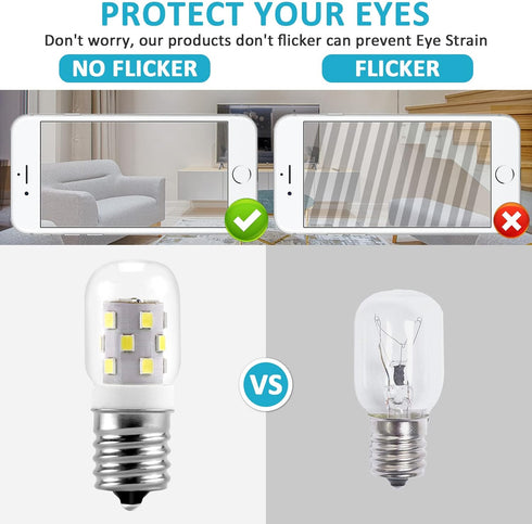 E17 LED Bulb Microwave Oven Appliance Light Bulb - 3W Power Saving, 380LM, 6000K Daylight White, 1 Pack.