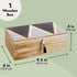9.5 5.9 3.2 Pack 1, Juvale Wooden Box with Hinged Lid - Jewelry Storage for Rings & Trinkets - Decorative Storage Box