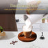 4-in-1 Electric Milk Frother and Steamer, Milk Steamer with Wood Elements Design, Automatic Hot & Cold Foam Maker