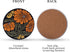 Staruby Set 6 4 Inch, Coasters Absorbent Ceramic Coaster Drink Coasters with Cork Back Beautiful Artistic Flowers