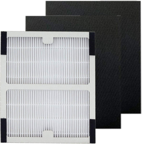 PUREBURG IAF-H-100B Replacement Filter Set for Idylis AC-2125, AC-2126, H13 HEPA + Activated Carbon