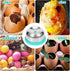 APLZGMG Egg Piercer with Retractable Pin, Stainless Steel Egg Poker for Hard Boiled Eggs, Great Eggshell Peeler Tool