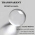 GyOnyx 5.5 inch Transparent Golden Crystal Ball, Modern Western House Decorations Aesthetic, Gold Table Decor