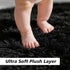 5x8,Black Shag Area Rug for Bedroom Fluffy Area Rugs for Living Room,Soft Fuzzy Rug Non-Shedding Indoor Plush Carpet