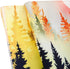 RosieLily Mountain Tapestry, 59"x79" Watercolor Tapestry Nature Tapestry Misty Forest Landscape for Bedroom
