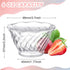 60 6 oz Rtteri Pcs Plastic Dessert Cups Clear Ice Cream Sundae Tasting Bowls, Mini Round Swirl Tulip Shape Party Buffet