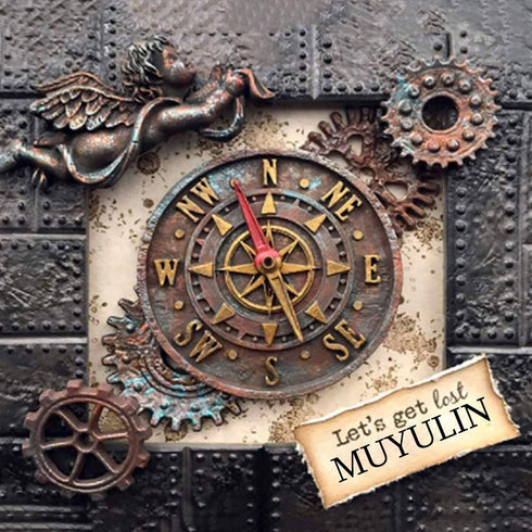 Steampunk Silicone Fondant Molds, Gears Teeth Moulds for Cake Decoration, Chocolate Candy Sugarcraft Cupcake Topper