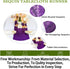 ShinyBeauty 12x72-Inch Purple Sequin Table Runner - Dresser Scarves for Wedding Event Decoration