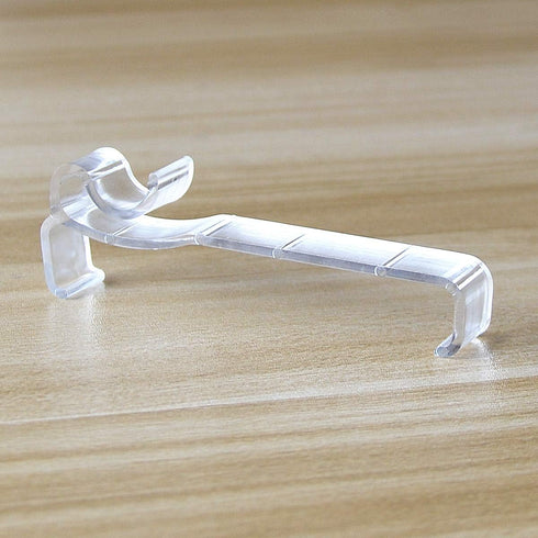 Valance Clips 6pcs Clear Plastic Hidden Clip for 3'' Window Blinds, Valance Retainer Holder