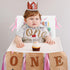 Tudomro 2 Pieces Birthday Chair Cover for Office Chair, Kids Chair Cover with Ribbons, Cupcake Back Covers (Blue, Pink)