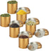 Acrux7 12 Pack 8oz Small Tea Tin Canisters with Airtight Lids, Loose Leaf Tea Storage Containers, Round Metal Airtight