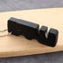 Black Pocket Knife Sharpener, Kitchen Knife Sharpener, Handheld Keychain Tool for Outdoor Camping & Scissors