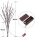 Lights Twig - 60 LED Waterproof & Battery Operated Branch Lights for Vases, 3 Pack Magical Light Up Twigs (Warm Yellow)