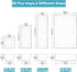 Drawer Organizers Set of 80, Clear Plastic Storage Bins in 4 Sizes for Kitchen, Bathroom, Office, Dresser, Jewelry,