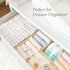 18-Piece Set, Closet Criusia Drawer Organizer Dresser Organizer for Baby Clothes, Foldable Storage & Drawer Dividers