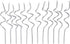 Papyrus Birthday Candles, Silver Swirl, 12-Count