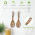 Salad Tongs, Wooden Serving Utensils Set, WOSPONFAN 10-inch Pakkawood for Kitchen Cooking