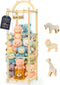 Sortivo Stuffed Animal Storage & Organizer with 3 Animal Figurines Set, 60In Large