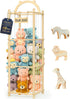 Sortivo Stuffed Animal Storage & Organizer with 3 Animal Figurines Set, 60In Large
