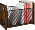 YINMIT Magazine Holder, Large Desktop Rack for Home Office, Farmhouse File Storage Basket for Magazines, Books,