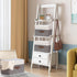 OUTBROS Foldable Storage Boxes with Lids, Large Linen Fabric Organizer for Clothes, Office Storage (13 x 9.1 x 7.9 inch)