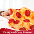 80 Inches 285 Jorbest Pizza Blanket Adult Size Birthday Gifts for Women Men Mom Teen Boys Girls, Novelty Pizza Throw