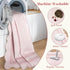 5ft Washable Area Rugs for Living Room, Solid Pink Non Slip Rugs for Bedroom Girls, Stain Resistant Scalloped Soft