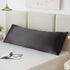 Love's Cabin Satin Body Pillowcase, Silky Cooling Long Pillow Cover with Envelope Closure, 20x54 inches, Black