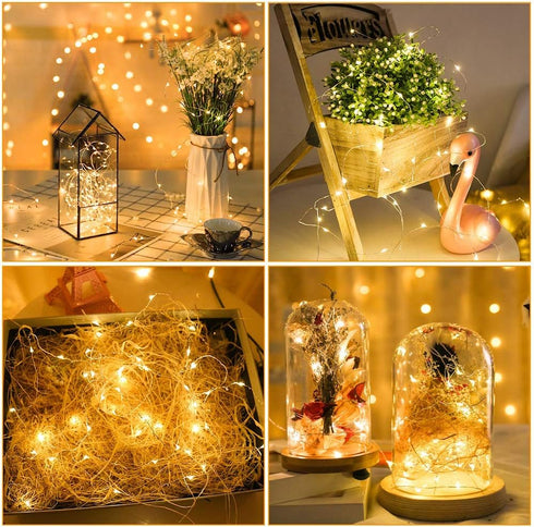 32 Pack 7.2ft 20 MUMUXI Fairy Lights Battery Operated, LED String Lights Waterproof Copper Wire Starry Firefly LEDs