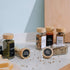 48 4 Oz 547 3 Churboro Spice Jars with Labels- Spice Jars with Bamboo Lids - Glass Spice Containers with Shaker Lids
