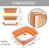 Collapsible Cutting Board with Container, Foldable Camping Sink with Colander, Multifunction Dish Basin