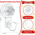 Clear Wreath-Hanger, 22 LB Strong Suction-Cup Hooks, 2 Pack Wreath-Door-Hanger for Halloween Christmas Decorations