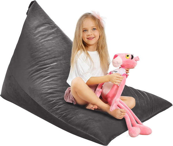 Aubliss Stuffed Animal Storage Bean Bag Chairs Cover, 50"x 35" Extra Large