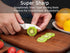 WELLSTAR 2.5 Inch Birds Beak Paring Knife, Sharp High Carbon Stainless Steel Curved Blade for Peeling