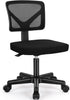 AFO Small Desk Chair, Armless with Ergonomic Lumbar Support, Adjustable Height, 360 Degree Swivel