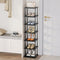 Vertical Tall Shoe Rack Organizer for Entryway -7 Tier Free Standing Slim