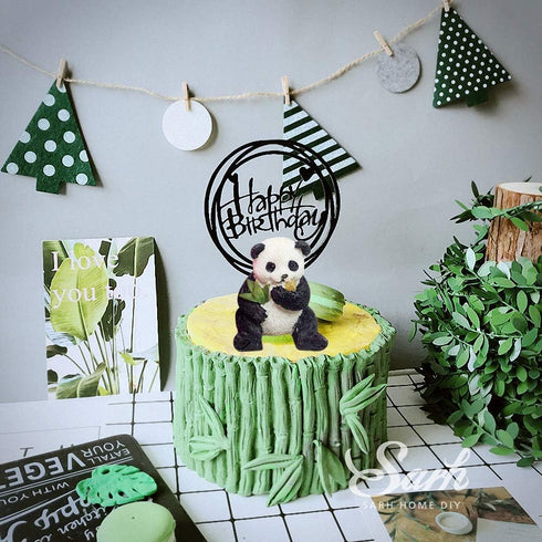 2Pcs/Set 3D Panda & Bamboo Silicone Molds, Cake Decorating Tools for Fondant, Candy, Chocolate, and Soap