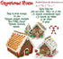 Sakolla Gingerbread House Cookie Cutter Set (Set of 10) - 3D Christmas Cookie Cutters with Gift Box