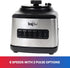 Total Chef 6-Speed Countertop Blender, 6 Cup Glass Jar, 500 W, Stainless Steel Blades, Auto-Clean Function