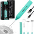 Zulay Froth N Go Milk Frother Rechargeable 3-in-1 Handheld Frother Wand with