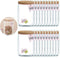 Enkrio 20 Large Reusable Mason Jar Zipper Bags, Airtight Seal Saver for Seeds, Candy, Biscuits, Spices (20Pcs)