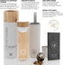 15 oz 450 ml Teabloom All-Beverage Tumbler / Tempered Glass Travel Bottle Hot and Cold Tea Infuser Cold-Brew Coffee