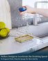 Countertop 304 Consumest Sponge Holder for Kitchen Sink - Movable Sink Caddy for Organizer, Stainless Steel Sponge