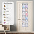 12 Large Pockets Over Door Hanging Shoe Organizer