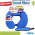 Cloudz Memory Foam Neck Pillow with Sleep Mask, Sporty Blue/Black Plush
