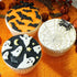 5 Pcs Halloween Cupcake Fondant Molds, Silicone Skull Spider Bat Ghost Molds for Cake Decorating, Chocolate Candy