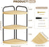 Counter 3-Tier Counter, Countertop Counter, Abiglifty Corner Bathroom Organizer, No Drill Corner Shelf Bathroom