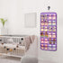 Closet Dual-sided Hanging Baby Shoes Organizer Toddler Shoe Storage Holder for Kids Bow Socks Underwear (PURPLE)