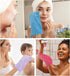 PHOGARY 10 Pack Mitts(6"x8"), Microfibre Bath European Style Washcloth Microfiber Wash Mitt, Reusable Makeup Remover